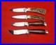 Lot Of (4) Corbit Sigman Custom Knives Stag & Wood Not Randall Made