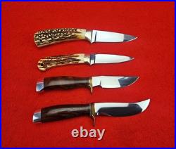 Lot Of (4) Corbit Sigman Custom Knives Stag & Wood Not Randall Made