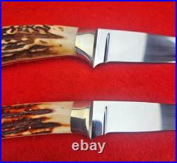 Lot Of (4) Corbit Sigman Custom Knives Stag & Wood Not Randall Made