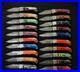Lot of 20 Custom Handmade Damascus Steel Mix Folding & Pocket Knives From USA