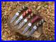 Lot of 20 Pcs Handmade Damascus Steel Folding Knives, Pocket Knives With Sheaths