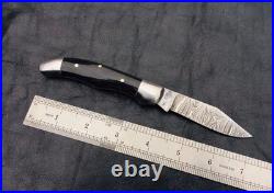 Lot of 30 Custome Handmade Damascus Steel folding knife with bone & horn handle