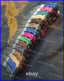 Lot of 50 Custom Handmade Damascus Steel Mix Folding & Pocket Knives From USA