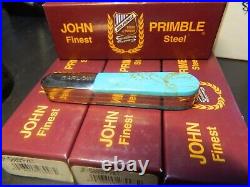 M. Prater- Primble 3.25 Kingsman Turquoise Barlow 2 1095 Blades Made In The USA