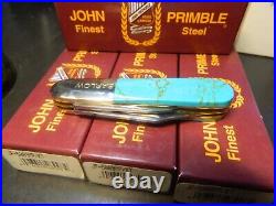 M. Prater- Primble 3.25 Kingsman Turquoise Barlow 2 1095 Blades Made In The USA