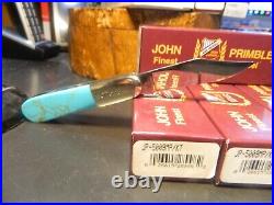 M. Prater- Primble 3.25 Kingsman Turquoise Barlow 2 1095 Blades Made In The USA