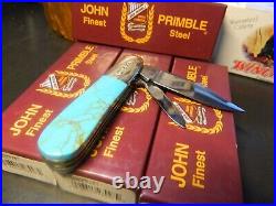 M. Prater- Primble 3.25 Kingsman Turquoise Barlow 2 1095 Blades Made In The USA