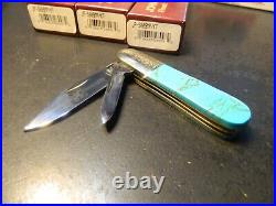 M. Prater- Primble 3.25 Kingsman Turquoise Barlow 2 1095 Blades Made In The USA