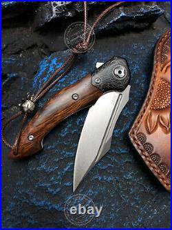 M390 Blade Folding Knife Tactical Rescue Survival Flipper Ceramic Ball Bearing