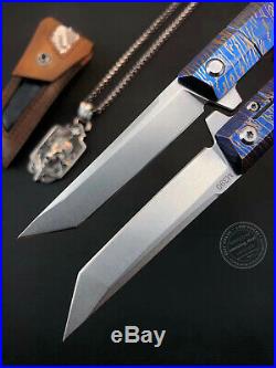 M390 Blade Folding Knife Tactical Rescue Survival Flipper Tanto Titanium Alloy
