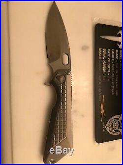 MARFIONE/STRIDER Custom MSG-3 Flipper Knife