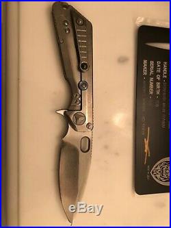 MARFIONE/STRIDER Custom MSG-3 Flipper Knife