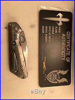 MARFIONE/STRIDER Custom MSG-3 Flipper Knife