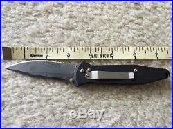 Microtech M Socom 8/98 Black Blade Half Serrated Folding Knife-rare-
