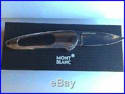 MONTBLANC CARBON KNIFE MECHANICAL MED With BOX NIB RARE