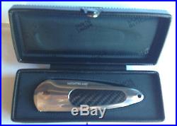 MONTBLANC CARBON KNIFE MECHANICAL MED With BOX NIB RARE