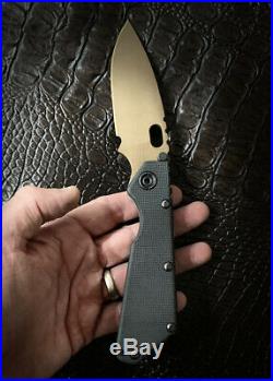 MSC Mick Strider Customs Knives SMF Copper Beryllium CuBe Spearpoint Blade