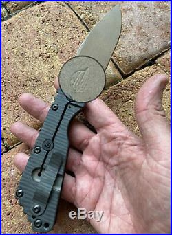 MSC Mick Strider Customs Knives SMF Copper Beryllium CuBe Spearpoint Blade