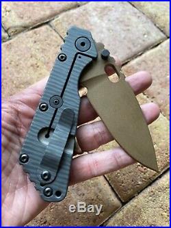 MSC Mick Strider Customs Knives SMF Copper Beryllium CuBe Spearpoint Blade