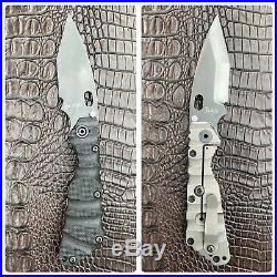 MSC Strider Duane Dywer DDC CC Custom SmF CPM CruWear Tool Steel Blade G10 & TiT
