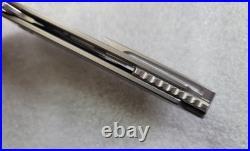 Machinewise Knives Mojave #529, Lightwash CPM-S90V, Raw Ti Turtle Textured Frame