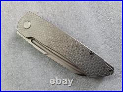 Machinewise Knives Mojave #529, Lightwash CPM-S90V, Raw Ti Turtle Textured Frame Machinewise Knives Mojave #529, Lightwash CPM-S90V, Raw Ti Turtle Textured Frame