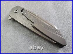 Machinewise Knives Mojave #529, Lightwash CPM-S90V, Raw Ti Turtle Textured Frame Machinewise Knives Mojave #529, Lightwash CPM-S90V, Raw Ti Turtle Textured Frame