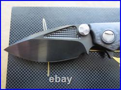 Marfione Custom DOC Folding Knife Carbon Fiber 2015