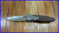 Marfione Custom Knives Socom Bravo Mirror Polished with Green Canvas Micarta