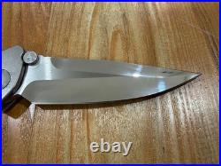 Marfione Custom Knives Socom Bravo Mirror Polished with Green Canvas Micarta