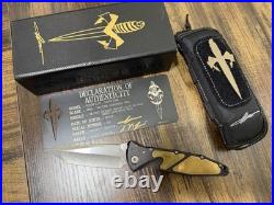 Marfione Custom Knives Socom Elite with Brass Inlay and M390 Tanto Blade