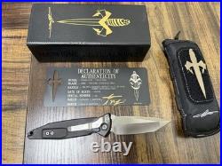 Marfione Custom Knives Socom Elite with Brass Inlay and M390 Tanto Blade