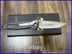 Marfione Custom Knives Socom Elite with Brass Inlay and M390 Tanto Blade