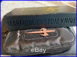 Marfione / Derrick Monroe Sigil Satin Carbon Fiber Copper and Copper Hardware