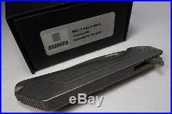 Marfionestrider Custom Msg-3 Frag Knife Apocalyptic Titanium Frame M390 Blade