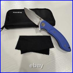 Massdrop X Eric Ochs Orca RWL34 Titanium Liner Lock Folding Knife + Case + Cloth