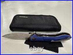 Massdrop X Eric Ochs Orca RWL34 Titanium Liner Lock Folding Knife + Case + Cloth