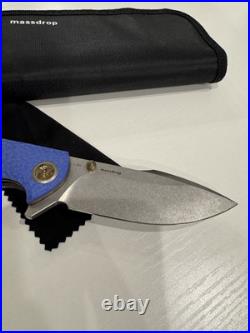 Massdrop X Eric Ochs Orca RWL34 Titanium Liner Lock Folding Knife + Case + Cloth