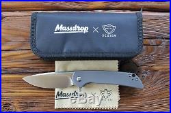 Massdrop x Ferrum Forge Crux S35VN Titanium Frame Lock Folding Knife