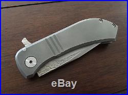 Matt Bailey Custom Made Titanium Tactical Knife Flipper 154CM Blade