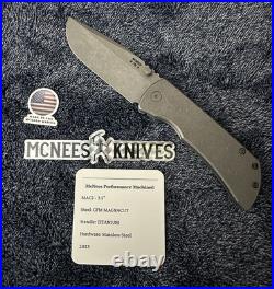 McNees MCN-PM-MAC-2-3.5 Folding Knife Atomic SW Titanium MagnaCut USA BNIB Rare