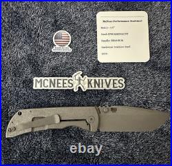 McNees MCN-PM-MAC-2-3.5 Folding Knife Atomic SW Titanium MagnaCut USA BNIB Rare