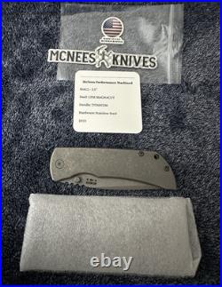 McNees MCN-PM-MAC-2-3.5 Folding Knife Atomic SW Titanium MagnaCut USA BNIB Rare