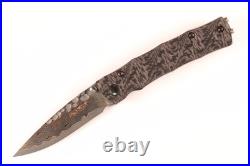Mcusta Seki Japan MC-33 25th Anniversary Bamboo Black CF Folding Pocket Knife