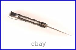 Mcusta Seki Japan MC-33 25th Anniversary Bamboo Black CF Folding Pocket Knife