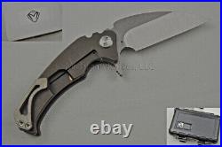 Medford FUK Knife with S35-VN & Ti Hndle (Tum) & Ti Hdw & Clip (rd3)
