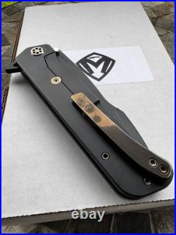 Medford Knife And Tool Gigantes 3V PVD Knife Bronze Hardware With Box And Docs