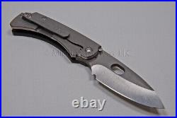 Medford Knife Coln G with D2 Tool Steel and Black G10 / Titanium Handle (156)