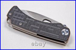 Medford Knife Coln G with D2 Tool Steel and Black G10 / Titanium Handle (156)
