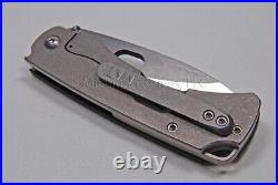 Medford Knife Coln G with D2 Tool Steel and Black G10 / Titanium Handle (156)